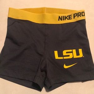 LSU Nike Pro women’s shorts